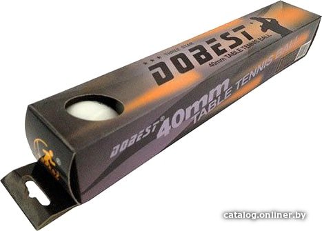 Мяч для настольного тенниса Dobest BA-02 (3 звезды, 6 шт.)