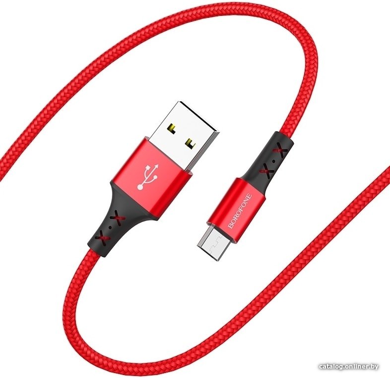 Кабель Borofone BX20 microUSB 1 м (красный)