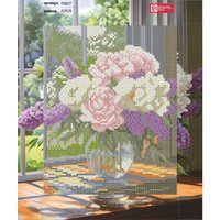 Алмазная мозаика  Феникс+ Сирень и пионы 70837