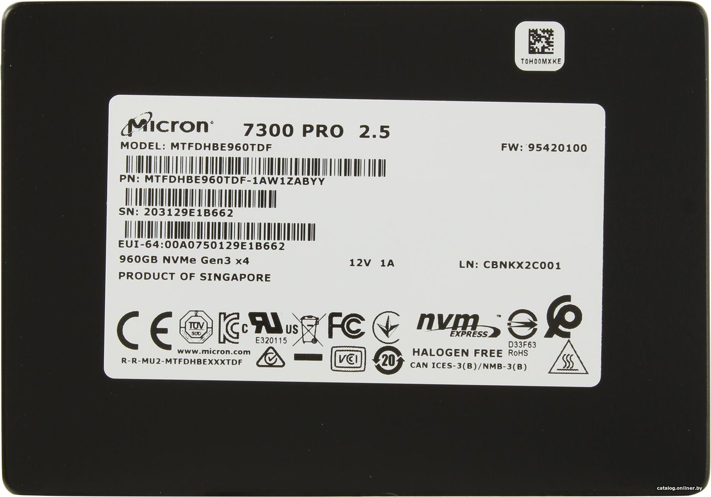 SSD Micron 7300 Pro 1.92TB MTFDHBE1T9TDF-1AW1ZABYY