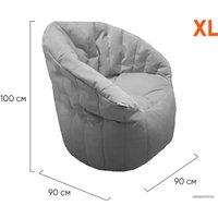 Кресло-мешок LoftyHome Энджой XL (велюр, бежевый)