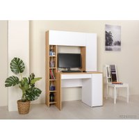 Стол Mobi Комфорт 12.71 (дуб золотой craft/белая аляска)