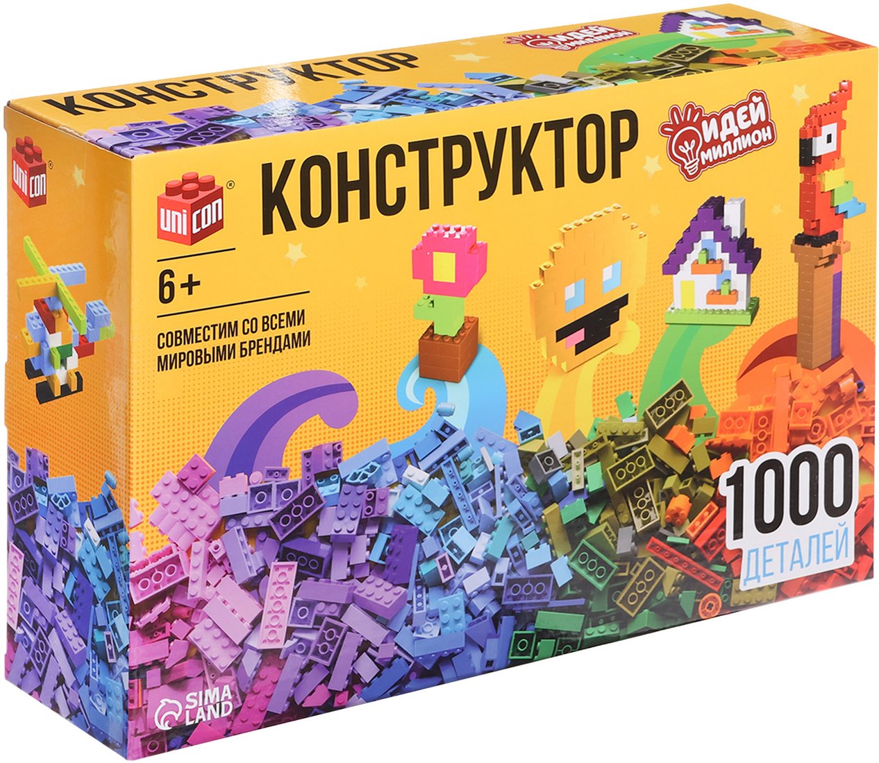 

Конструктор Unicon Идей миллион 10180833 Классический набор CH8800-1000PCS