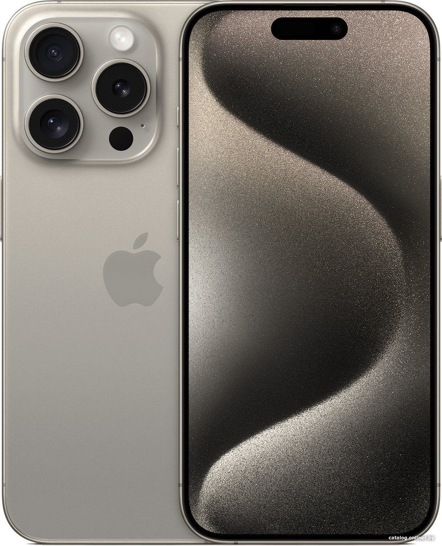 Телефон Apple iPhone 15 Pro eSIM 256GB (природный титан)