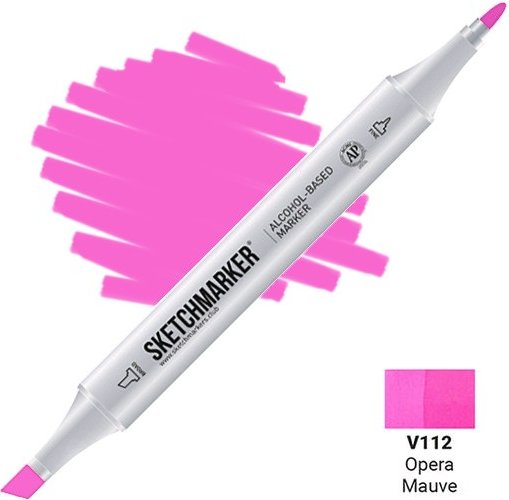 

Маркер художественный Sketchmarker Двусторонний V112 SM-V112 (лиловый опера)