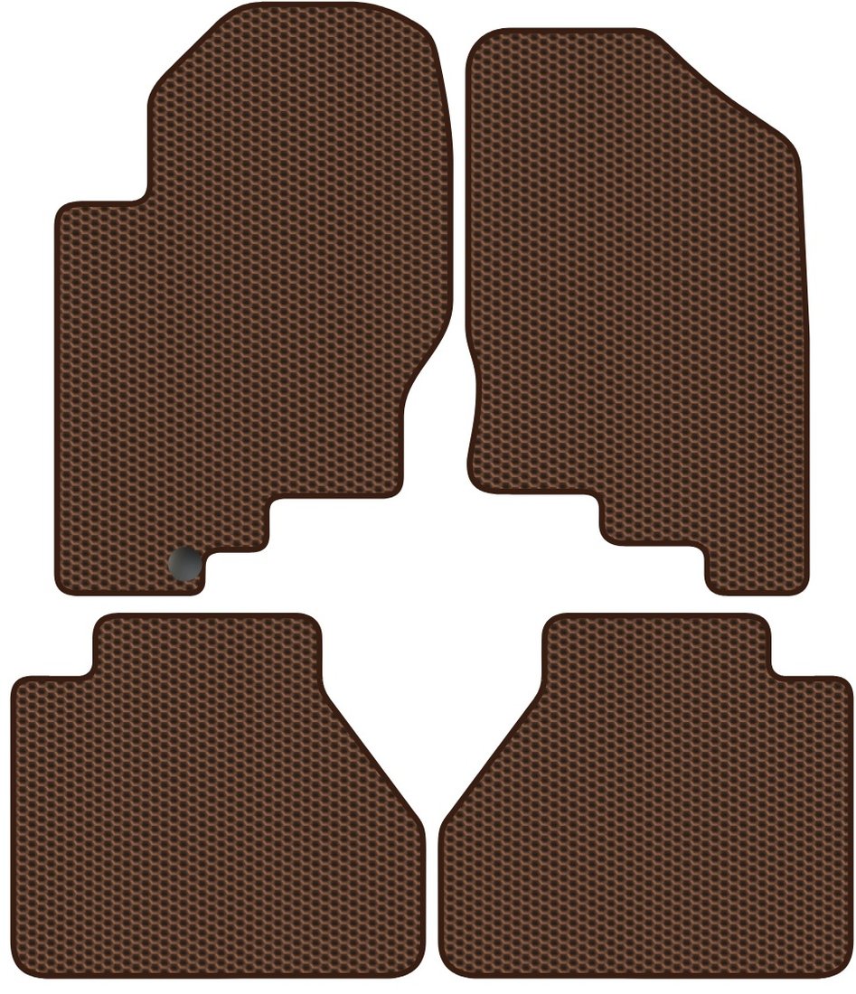 

Комплект ковриков для авто Alicosta Nissan Navara c бардачком II (пикап / D40) 2004 - 2010 (коричневый, сота)
