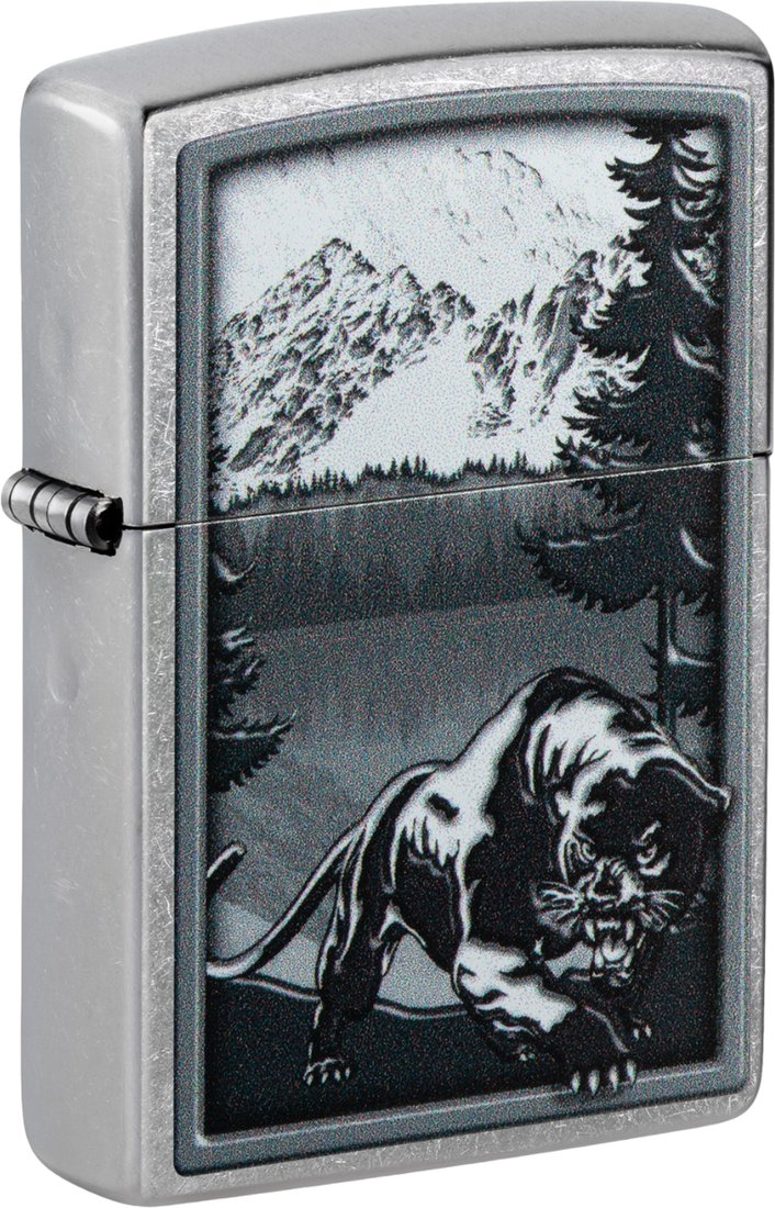 

Зажигалка Zippo Street Chrome Mountain Lion 48381