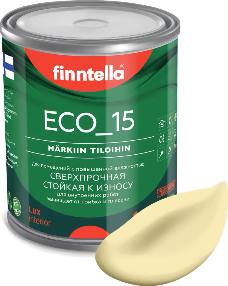 

Краска Finntella Eco 15 Sade F-10-1-1-FL116 0.9 л (светло-желтый)