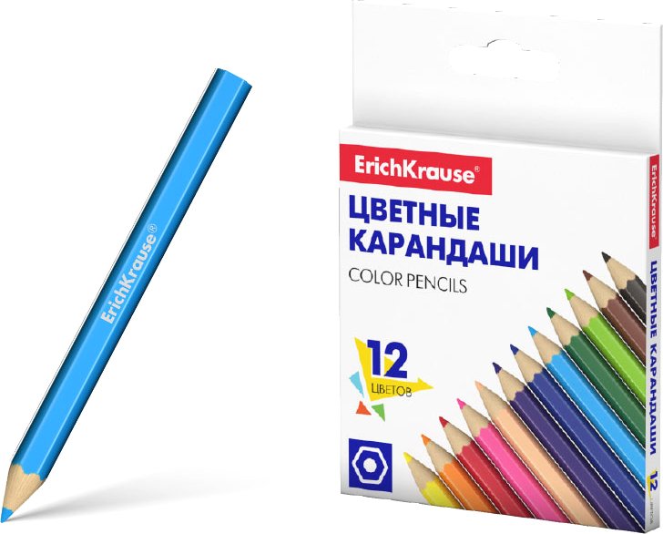 

Набор цветных карандашей Erich Krause Basic 50532 (12 цветов)