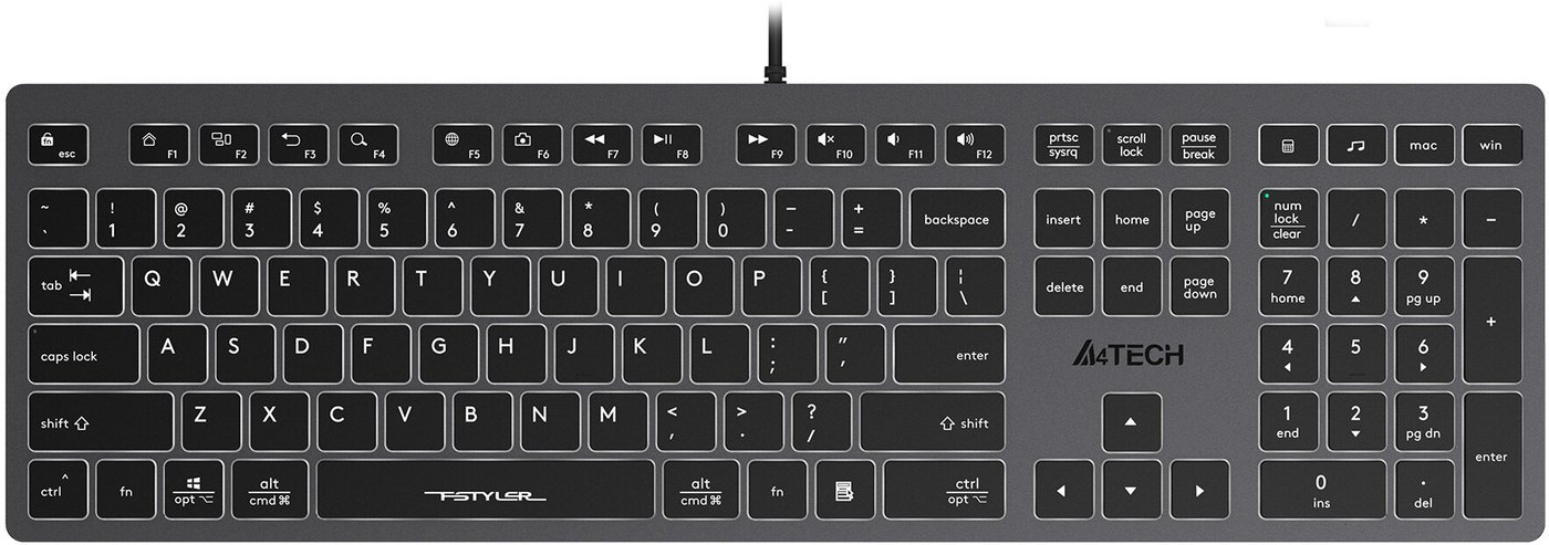 

Клавиатура A4Tech Fstyler FX60H (белая подсветка)