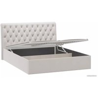 Кровать Трия Скарлет универсальная тип 1 с ПМ и заглушиной 160x200 (велюр бежевый)