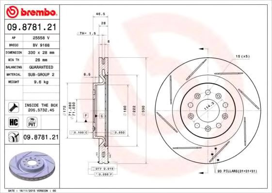 

Brembo 09878121