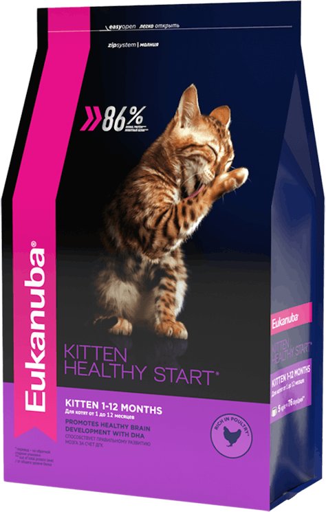 

Сухой корм для кошек Eukanuba Kitten (для котят с курицей) 5 кг