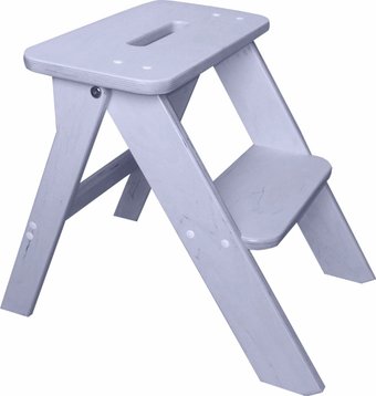 Лестница-стремянка Wood Step SFK-2(L) (2 ступени, белый)