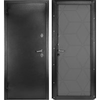 Металлическая дверь Guard Термо MG75 87х205 левая (черное серебро/серый)