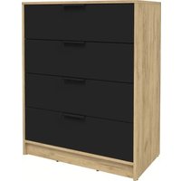 Комод Интерлиния Концепт КТ-К80 Глосс (дуб золотой/черный)