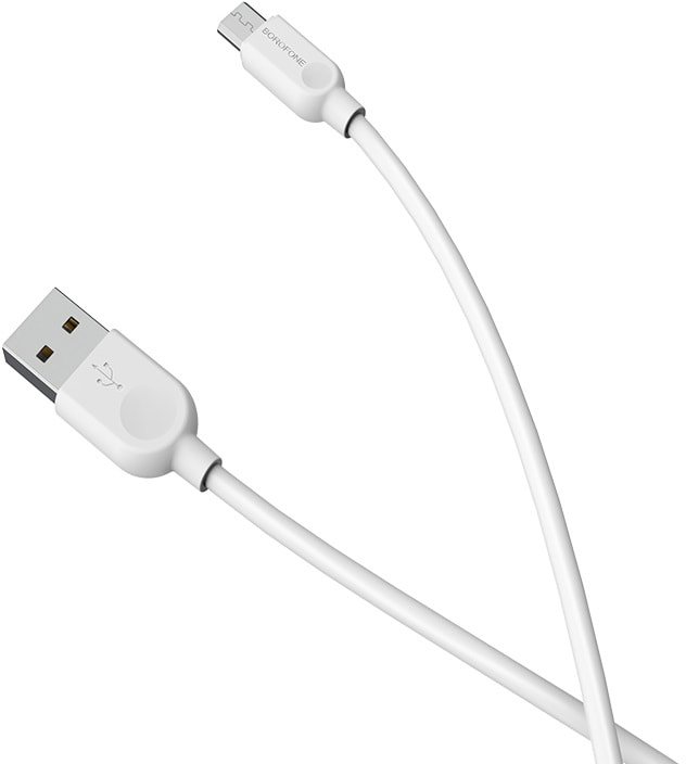 

Кабель Borofone BX14 microUSB 2 м (белый)