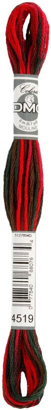 

Нитки для вышивания DMC 517-4519 (коричневый/красный/меланж)