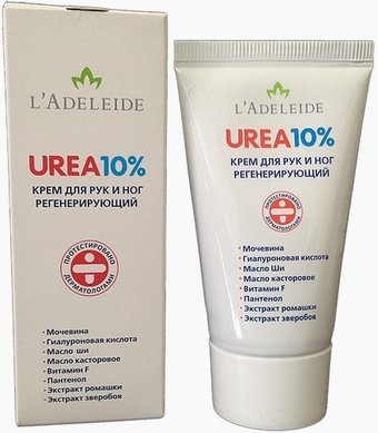 L'Adeleide Крем для ног и рук Urea 10% 50 мл
