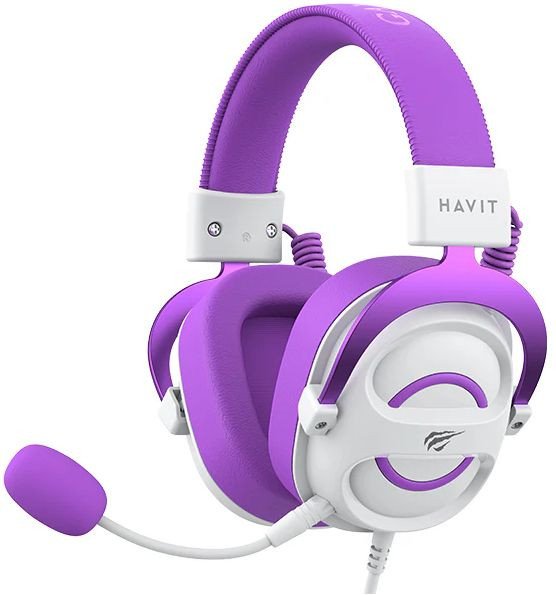

Наушники Havit Gamenote H2002e (белый/фиолетовый)