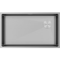 Кухонная мойка Paulmark NEXT-SKEW 74 Uni PM887444-BS (стальной/брашированная сталь)