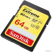 Карта памяти SanDisk Extreme V30 SDXC 64GB [SDSDXVE-064G-GNCIN]