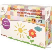 Пластилин легкий Hobbius Шариковый CSL-02 (158 г, 6 цв)