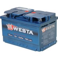 Автомобильный аккумулятор Westa 6СТ-74 VLR Euro низкий (74 А·ч) в Солигорске