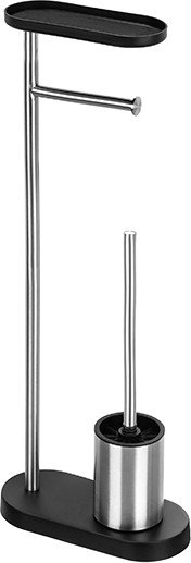 Держатель для туалетной бумаги и ершика El Casa 240515 (серебристый)