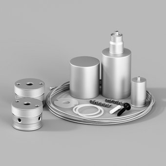 Подвес для неона Maytoni Nemo D25 серебро 20308