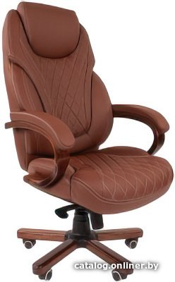 Офисное кресло CHAIRMAN 406 (экопремиум, коричневый)