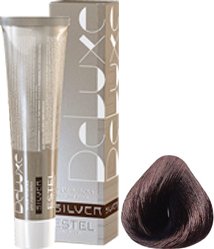 

Крем-краска для волос Estel Professional De Luxe Silver 5/76 светлый коричнево-фиолетовый шатен
