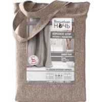 Комплект штор Волшебная ночь Рогожка 200x270см 2 подхвата 757480 (2 шт, какао)