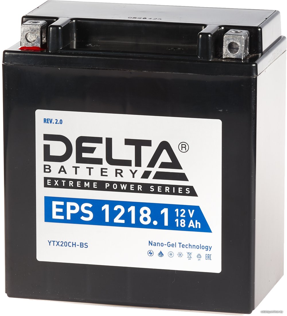 Мотоциклетный аккумулятор Delta EPS 1218.1 (18 А·ч)