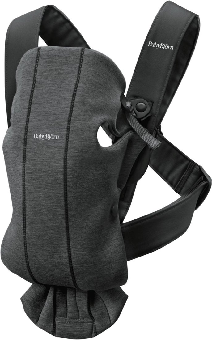 Рюкзак-переноска BabyBjorn Mini 3D Jersey 0210.76 (charcoal grey)