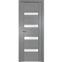 Межкомнатная дверь ProfilDoors 2.81XN R 80x200 (грувд серый, стекло белый триплекс)