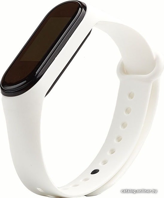 Ремешок KST силиконовый для Xiaomi Mi Smart Band 5/6 (белый)
