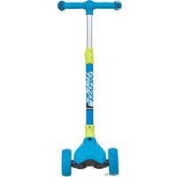 Трехколесный самокат Novatrack Rainbow Pro Button 120PROB.RAINBOW.BL20 (голубой)