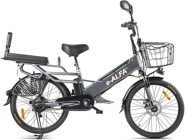 

Электровелосипед Eltreco Green City E-Alfa GL 2021 (серебристый)