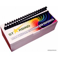 Пластиковая пружина для переплета Starbind A4 16 мм 100 шт (черный)