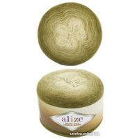 Пряжа для вязания Alize Angora Gold Ombre Batik 7355 150 г 825 м (оливковый)