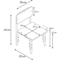 Детский стул Фея Мой малыш 0002742.25 (бежевый/белый)