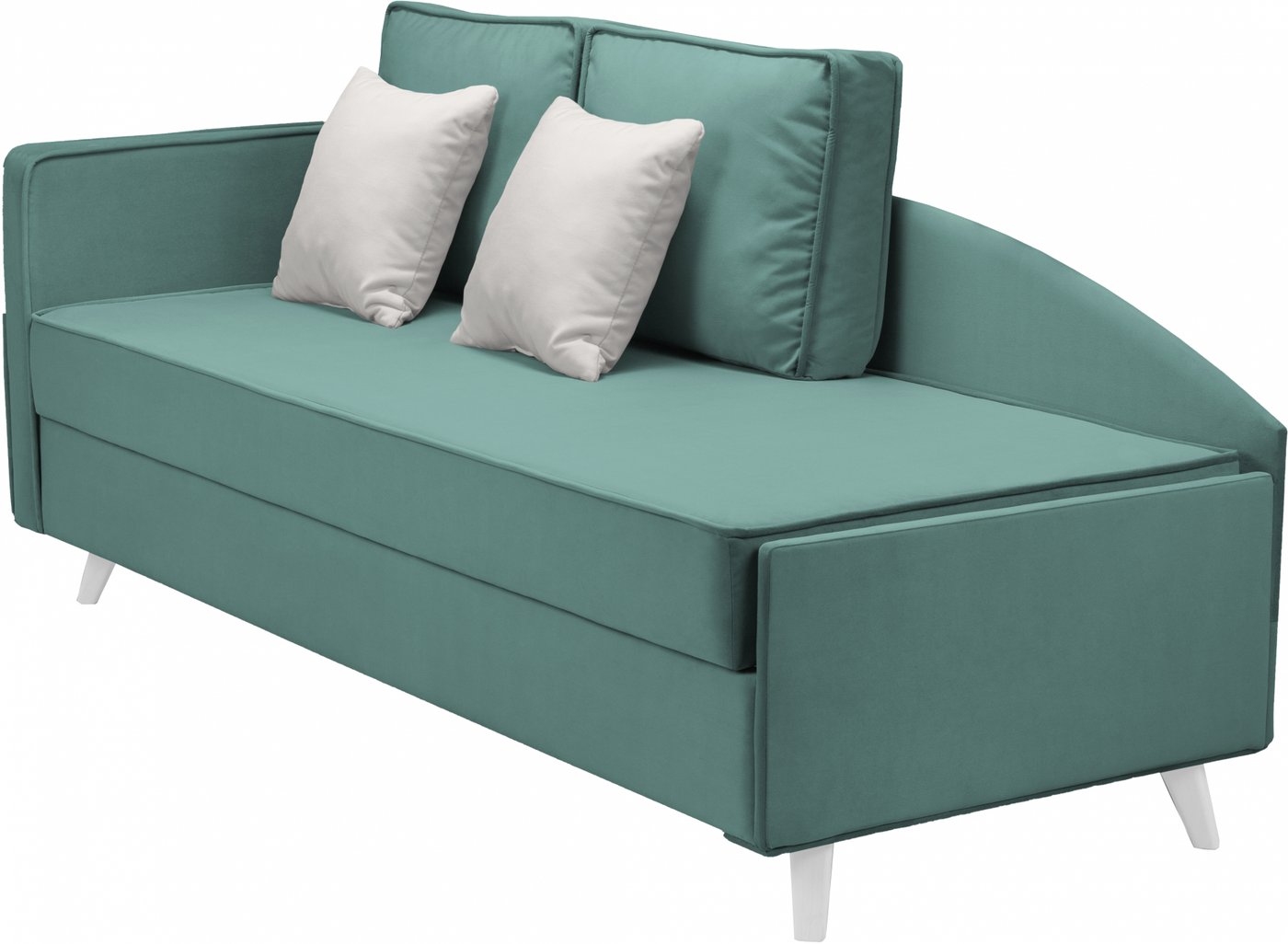 

Тахта Mio Tesoro Альфа 800 левая (Velutto 43/Velutto 01/белый)