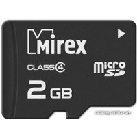 Карта памяти Mirex microSD (Class 4) 2GB (13612-MCROSD02)