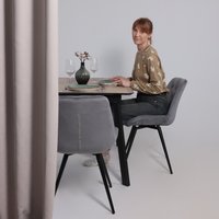 Стул Алвест AV 405 (поворотный (темно-серый бархат H-15/черный)