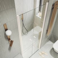 Душевая дверь MaybahGlass MGD-422-1 1980x800 (прозрачное стекло/белый)