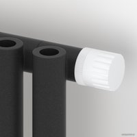 Стальной трубчатый радиатор Сунержа Эстет-0 EU50 правый 1200х225 5 секций (темный титан муар)