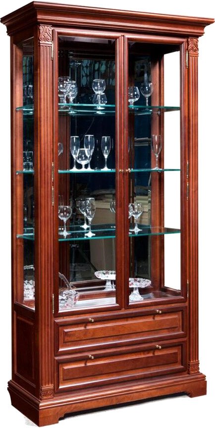 

Шкаф-витрина Гомельдрев ГМ 5907 Береза (мокко)