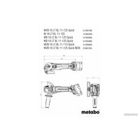 Угловая шлифмашина Metabo WB 18 LT BL 11-125 Quick 613054840 (без АКБ, кейс)