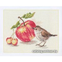 Набор для вышивания Алиса Птичка и яблоко 5-22